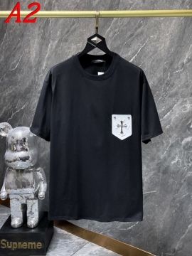 2025新作 CHROME HEARTSクロムハーツ クルーネック 半袖Tシャツ サステナブル