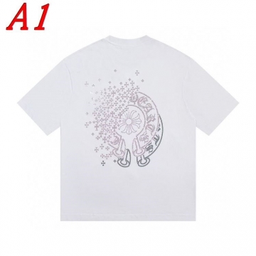 2025新作 CHROME HEARTSクロムハーツ クルーネック 半袖Tシャツ ファストファッション