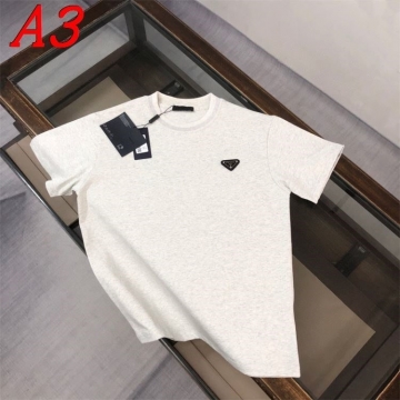  PRADAプラダ 2025新作   ラウンドネック 半袖Tシャツ   ワイルド