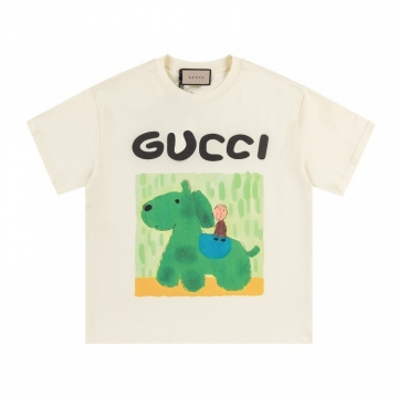  GUCCIグッチ 2025新作   ラウンドネック 半袖Tシャツ   ミニマリズム