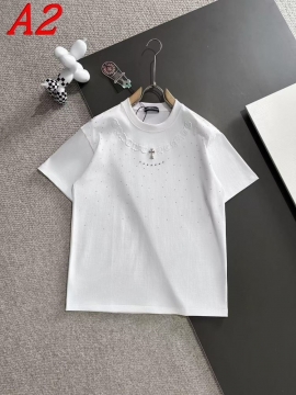  CHROME HEARTSクロムハーツ 2025新作   ラウンドネック 半袖Tシャツ   ラグジュアリー