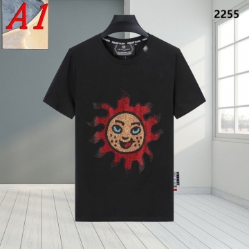 2025新作 PHILIPP PLEINフィリッププレイン クルーネック 半袖Tシャツ オフィスカジュアル