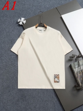  BURBERRYバーバリー 2025新作   ラウンドネック 半袖Tシャツ   エネルギッシュ