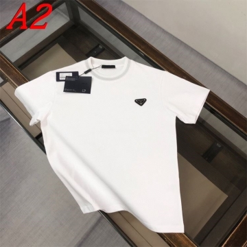  PRADAプラダ 2025新作   ラウンドネック 半袖Tシャツ   ワイルド