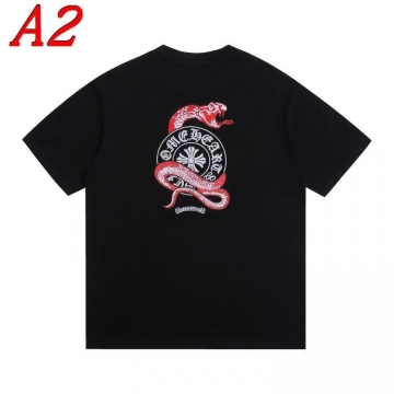  CHROME HEARTSクロムハーツ 2025新作 クルーネック 半袖Tシャツ シンプル