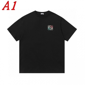  LOEWEロエベ 2025新作   ラウンドネック 半袖Tシャツ   ロゴプリント