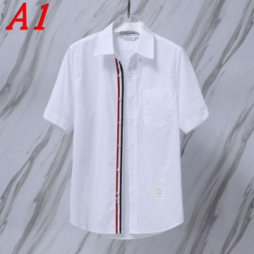 25新作 トレンド THOM BROWNE トムブラウン シャツ 0=S 1=M 2=L 3=XL 4=XXL