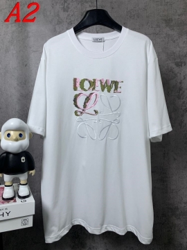  LOEWEロエベ 2025新作 クルーネック 半袖Tシャツ グラフィック