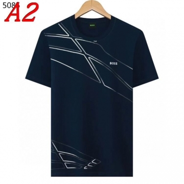 2025新作 HUGO BOSSヒューゴボス クルーネック 半袖Tシャツ ノスタルジック