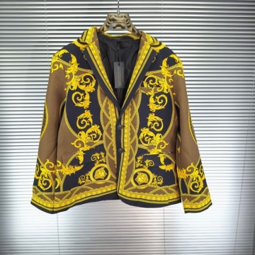 最新作 ヴェルサーチ コート エスニックモダン  