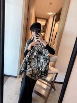 2025-26秋冬 ディオール ショール 本格派 男女兼用 