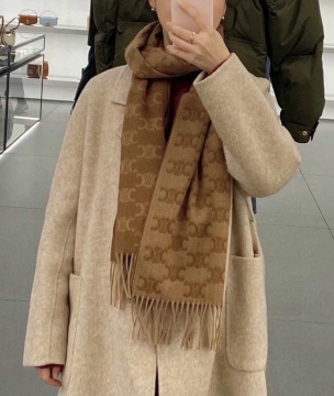 2025AW セリーヌ ショール 品質保証 男女兼用 