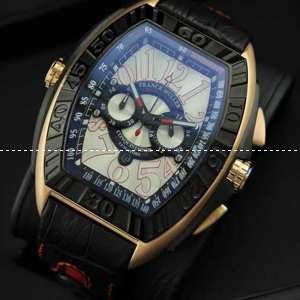 大きな魅力であるFRANCK MULLER フランクミュラー メンズ腕時計 日付表示　日本製クオーツ 5針クロノグラフ