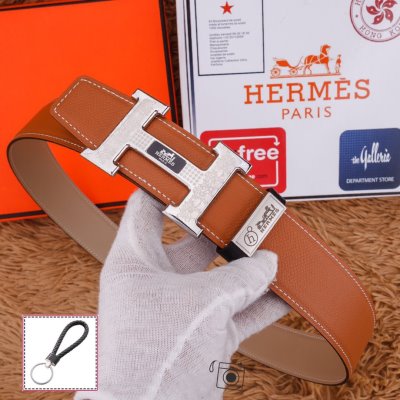 HERMESエルメス 首胸ロゴ ベルト 3.8cm