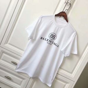 スタイルアップ効果 半袖Tシャツ バレンシアガ BALENCIAGA 2020 首胸ロゴ