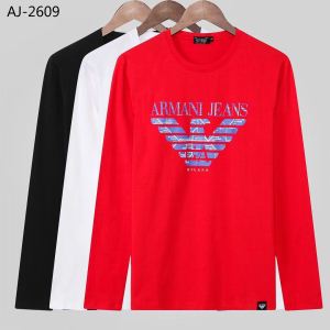 日本限定素材 アルマーニ ARMANI 日本限定素材 長袖Tシャツ 3色可選 今年人気定番